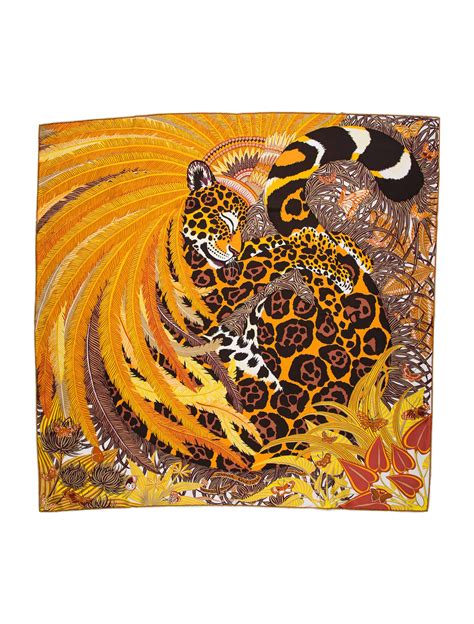 hermes scarf 2018|Scarf of the moment: Jaguar Quetzal.